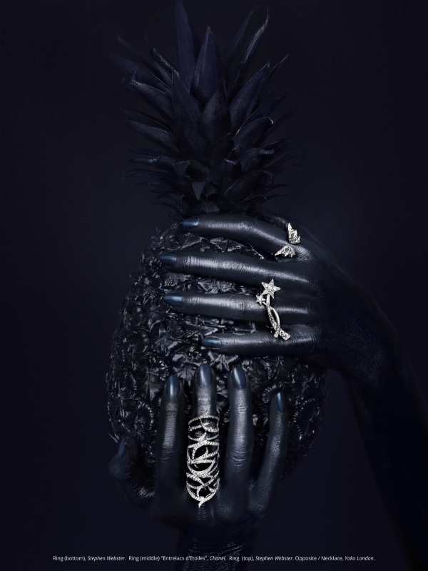 Hand Model Eva-Marie - black beauty hands for Factice Magazine - UK - Body London